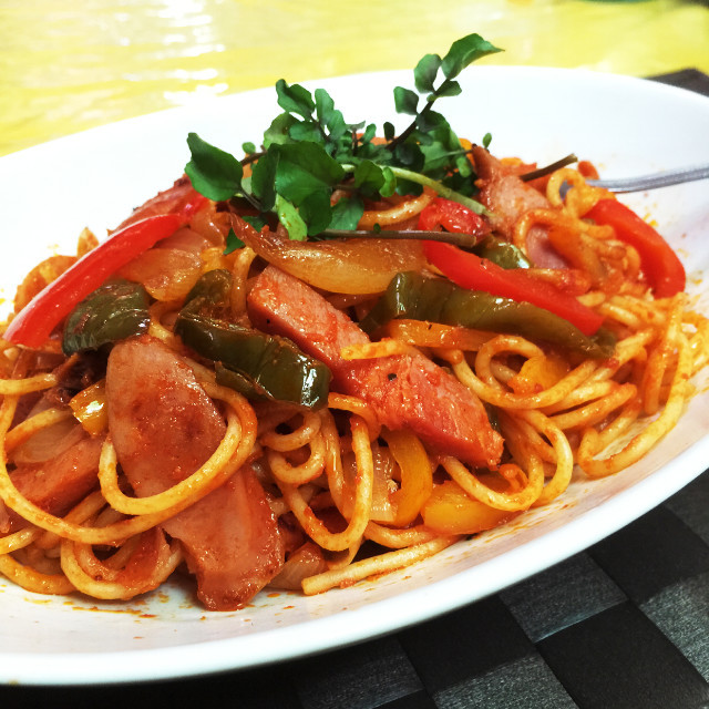 スパゲッティは♡ナポリタン隠し味は醤油の画像