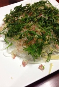カツオのタタキ with 香菜たち