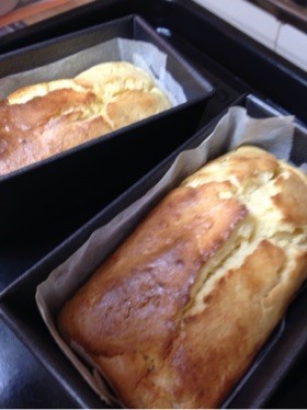 HMで。簡単チーズパウンドケーキ