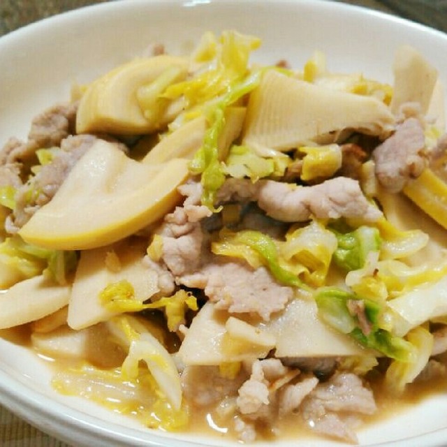 たけのこ 春キャベツ 豚肉の味噌炒め レシピ 作り方 By コディアックベア クックパッド 簡単おいしいみんなのレシピが350万品