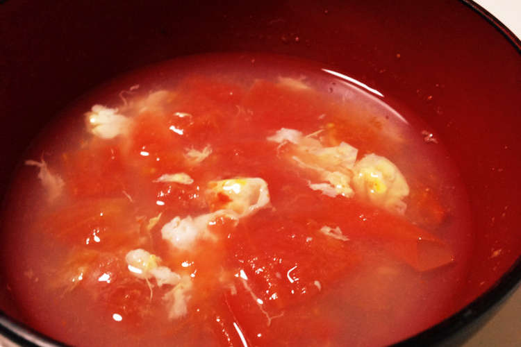 トマトと卵だけ の超簡単スープ レシピ 作り方 By Kohzak クックパッド 簡単おいしいみんなのレシピが355万品