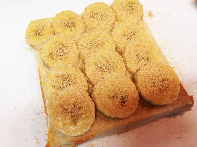 簡単！バナナきな粉トースト☆幼児食にも☆の画像