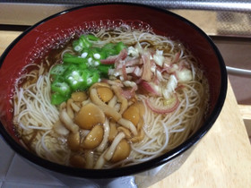 あったかもずくにゅーめん