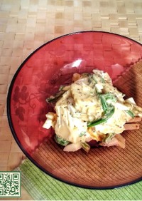 筍とこごみの卵サラダ