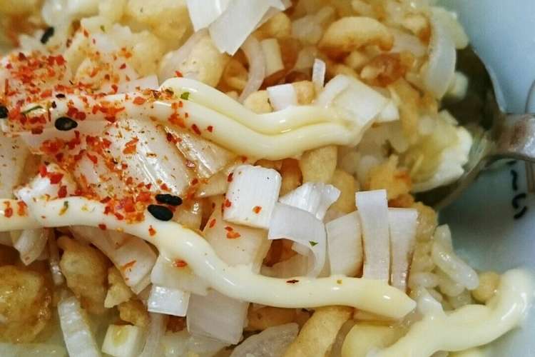 揚げ玉 麺つゆで たぬき丼 レシピ 作り方 By キラリンぶどう クックパッド