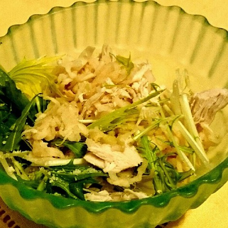 切干大根と水菜のサラダ
