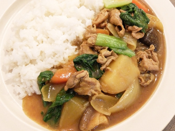豚肉のさっぱり和風カレー