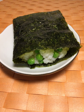 冷凍グリンピースおこわ☆おにぎり