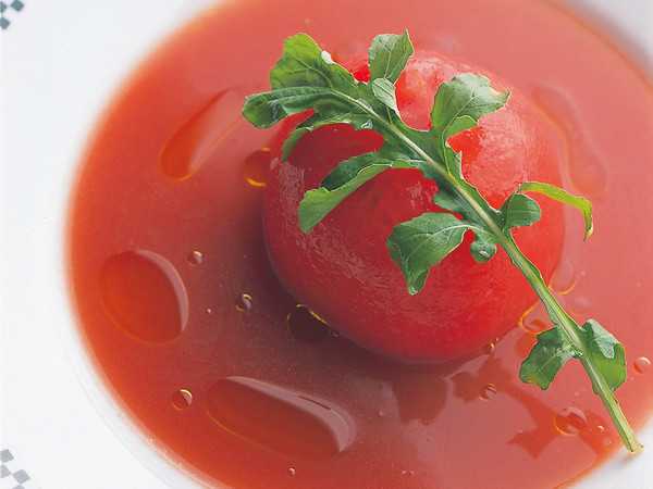 トマトの詰めもの スープ仕立て