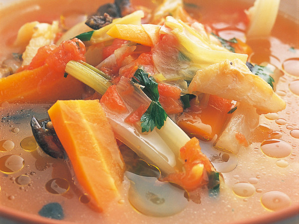 いろいろ野菜のトマトスープ煮