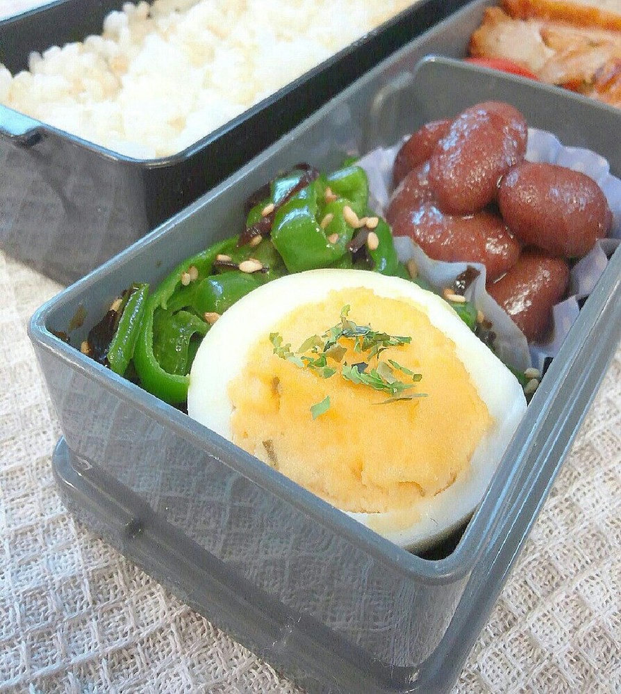お弁当に♪ゆで卵の柚子胡椒マヨの画像