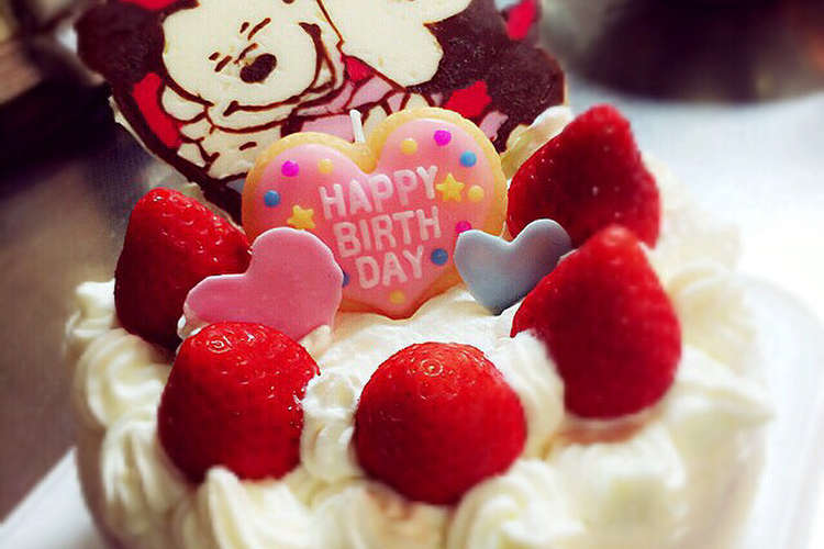 ミッキー ミニーの誕生日ケーキ レシピ 作り方 By Chiharu クックパッド