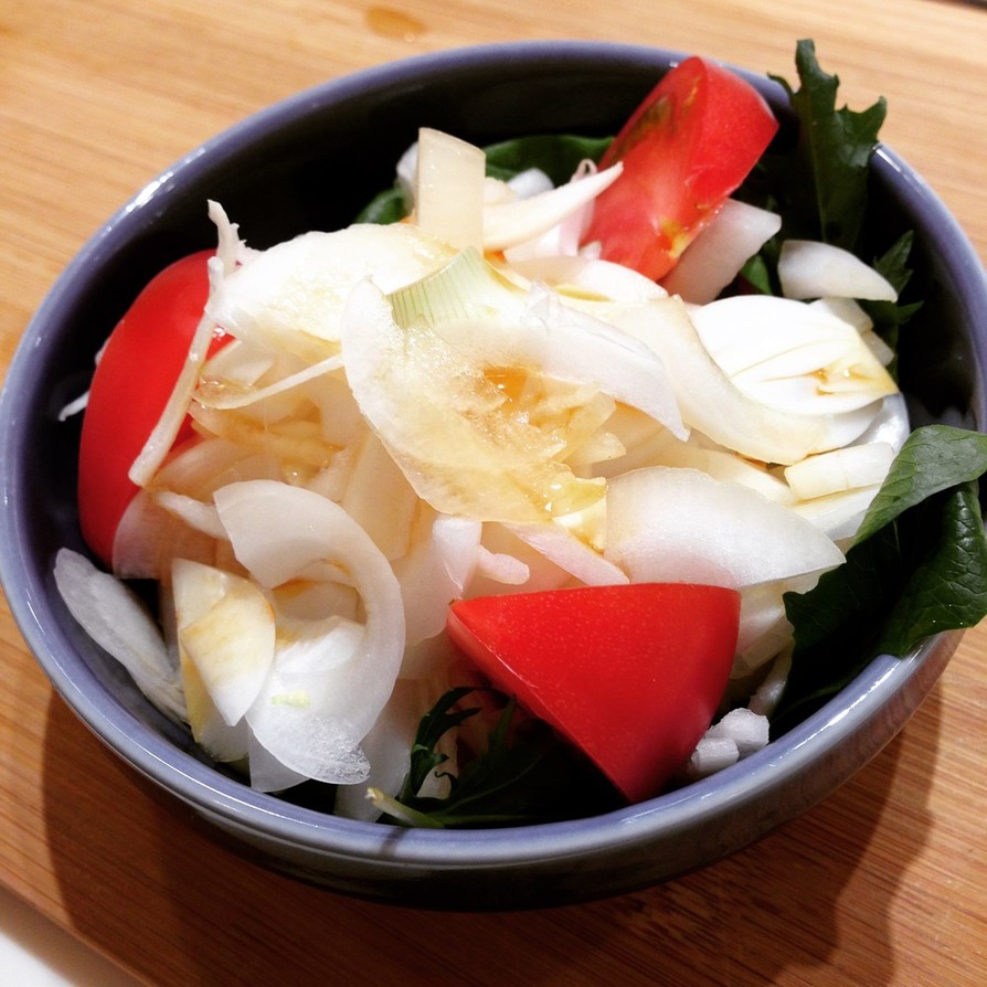 【厚切り】新たまねぎのポン酢サラダの画像