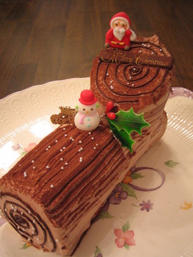 クリスマスケーキ☆ブッシュドノエル