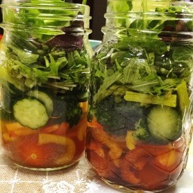 超簡単!好きな野菜DEジャーサラダ♡