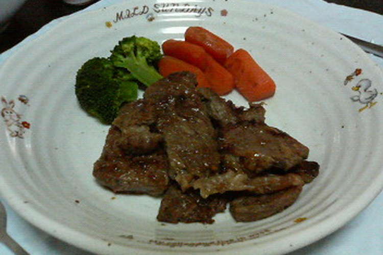 安いお肉を柔らかく 牛ステーキ レシピ 作り方 By ゆんぴー クックパッド 簡単おいしいみんなのレシピが355万品