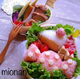 大人キャラ弁 おかしな弁当