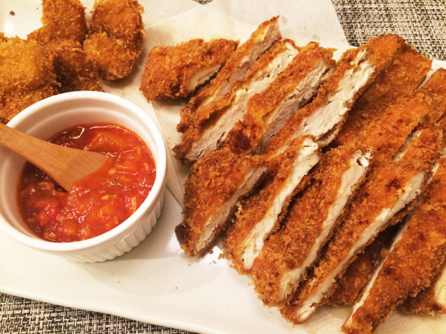 鶏胸肉でチキンカツ☆冷凍保存でお弁当に！の画像