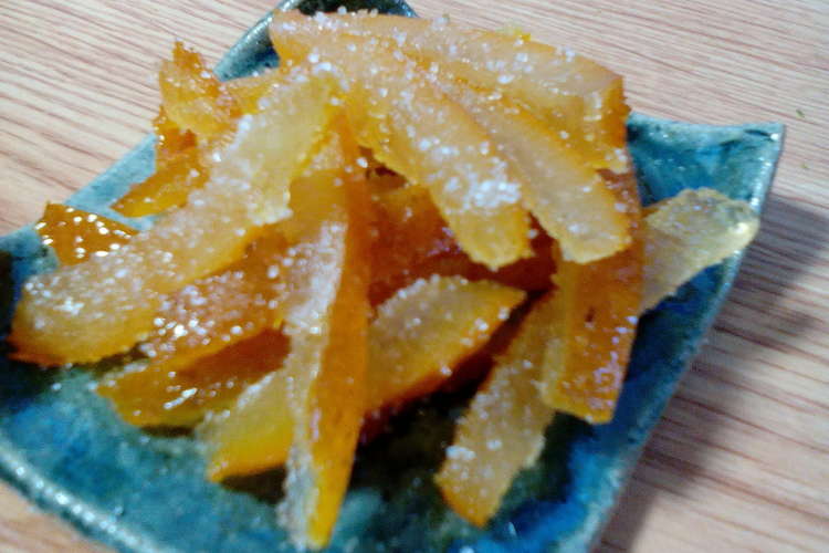 オレンジピールの作り方 レシピ 作り方 By クックhmodz3 クックパッド