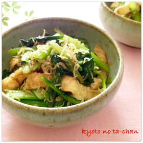 ✿お弁当にも 小松菜とじゃこ炒め✿