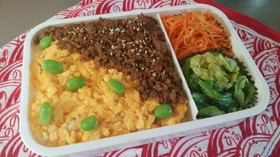 お弁当に♪5分で出来る焼肉そぼろ丼