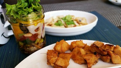 6分でめちゃくちゃ美味しい高野豆腐唐揚げの写真