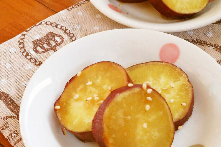 レンジで簡単 お弁当にも 薩摩芋の甘煮 レシピ 作り方 By ゆぅゅぅ クックパッド