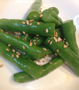 レンジで簡単副菜♪ いんげんのナムル