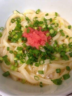 冷凍うどんで簡単♪釜玉うどん
