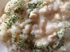 超簡単!たけのこご飯のチーズリゾット