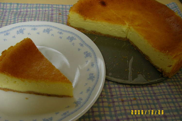 混ぜて焼くだけ ベイクドチーズケーキ レシピ 作り方 By つぶこ クックパッド