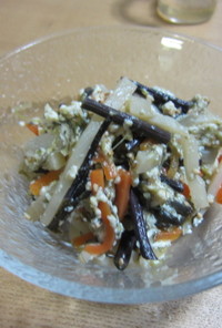 春を味わう　筍や山菜で豆腐の白和え