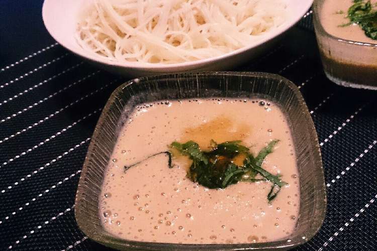 ダイエット飯 なんちゃってゴマだれ素麺 レシピ 作り方 By 初心者あき クックパッド