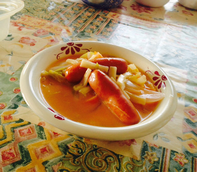 チーズ野菜スープの写真