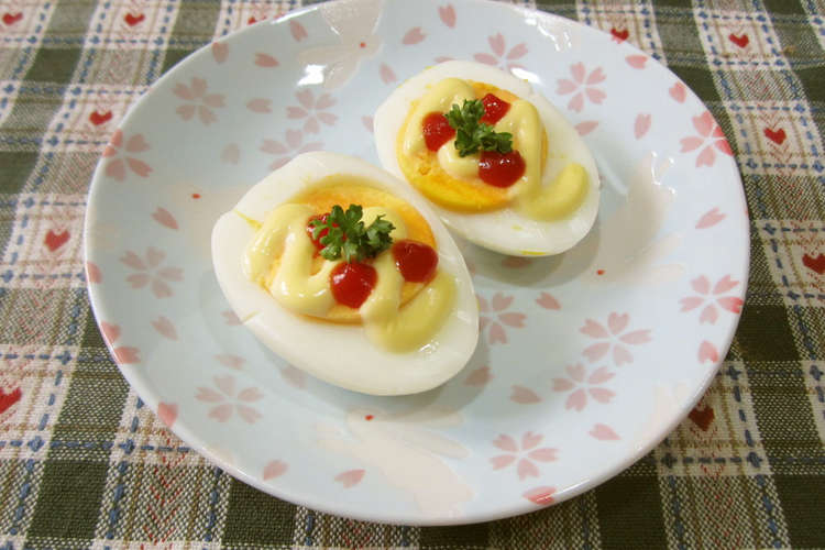 お弁当や朝食に ゆで卵のマヨケチャ焼き レシピ 作り方 By つっぴーママ クックパッド 簡単おいしいみんなのレシピが356万品