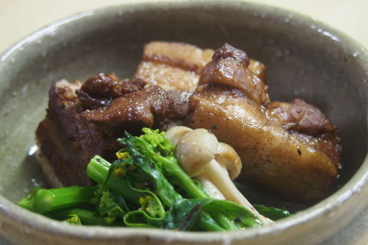 豚バラのコーラ煮 高菜の花のソテー添え レシピ 作り方 By 針木のぽち クックパッド 簡単おいしいみんなのレシピが370万品