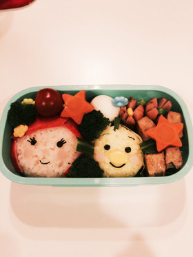 ツムツム アリエルとフランダーのキャラ弁