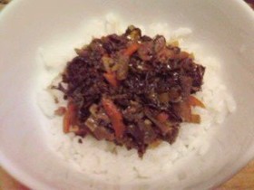 レンジで!万能高菜肉みそ