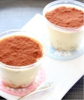 ティラミス風♪クリームチーズプリン