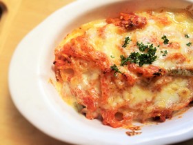 濃いめナポリタンのチーズ焼き
