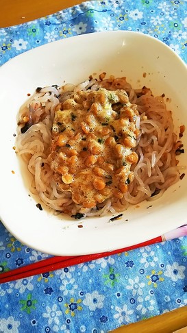 ダイエット!白滝deパスタ♪with納豆
