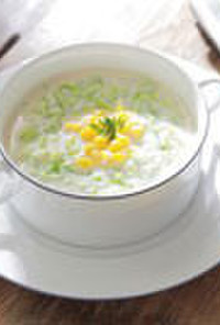 【夏野菜】キャベツのひんやり豆乳スープ