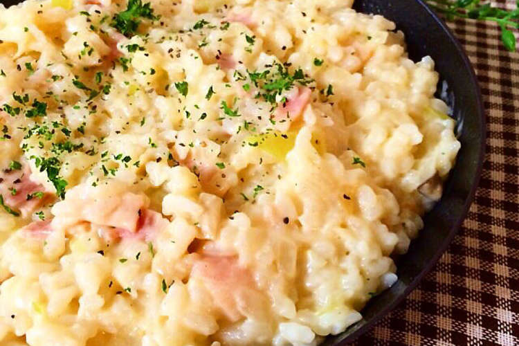 カピカピご飯の救済 チーズリゾット レシピ 作り方 By あいのおうちごはん クックパッド 簡単おいしいみんなのレシピが356万品