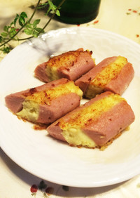 お弁当に☆魚肉ソーセージのポテトサンド