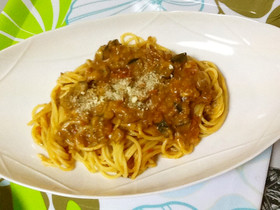 キーマカレーのリメイクパスタ♡