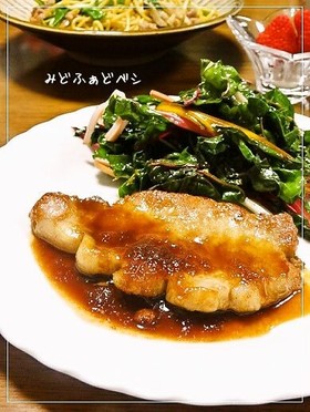豚ロース肉✿さっぱりスタミナトンテキ