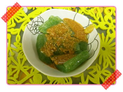 刺身コンニャク&アレンジ酢ごま味噌の写真