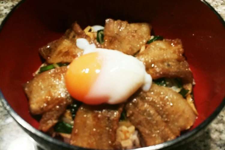 焼き肉のタレで豚バラ丼 温泉卵のせ レシピ 作り方 By Naaami クックパッド 簡単おいしいみんなのレシピが349万品