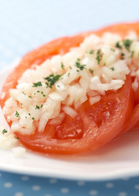 まっかなトマトの簡単サラダ