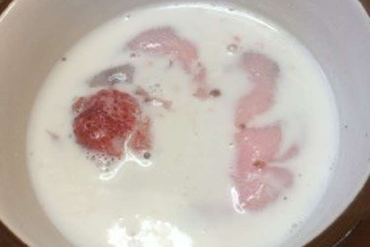 牛乳苺大福おしるこ レシピ 作り方 By めるあい クックパッド 簡単おいしいみんなのレシピが358万品